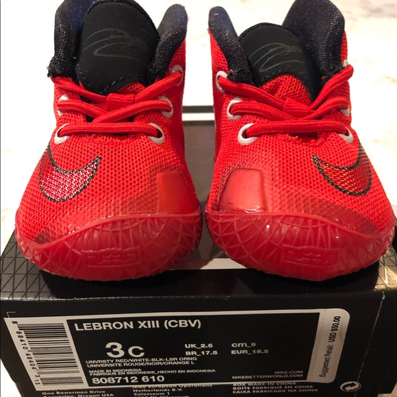 lebron crib shoes